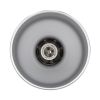 lampe suspendue cylindrique argent abat jour