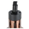 lampe suspendue cylindrique cuivre détail bouton