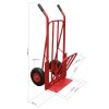 Dimensions du diable 250 kg roues gonflables