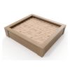Bac à sable collectivité en plastique recyclé beige