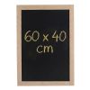 Tableau ardoise cadre bois clair 60 x 40 cm