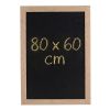 Tableau ardoise cadre bois clair 80 x 60 cm