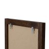 Dos du tableau ardoise en bois foncé