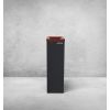 Corbeille de tri sélectif en acier Rouge