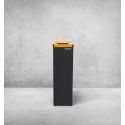 Photo : Corbeille de tri sélectif en acier Jaune RAL 1021 - Plastique - 42 L - Non