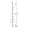 Dimensions espacement 75 mm 12 paires