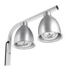 lampe chauffante double argent détails ampoules