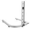 lampe chauffante double argent pied