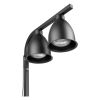 lampe chauffante double noir détails ampoules
