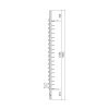 Colonne 18 paires, 75 mm espacement, ouvert