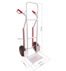 Dimensions diable alu 200 kg