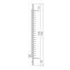Dimensions colonne 24 paires