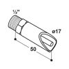 Dimensions pipette pour porcelet réglage eau par trou du gicleur