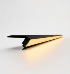 Nez de marche lumineux noir LED ambre