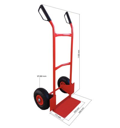 Diable 200 kg économique roues gonflables