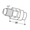 Dimensions Mouilleur porc inox