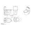 Shéma WC inox avec réservoir