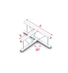 Croix angle 90° pour structure échelle