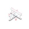 Croix angle 90° pour structure échelle