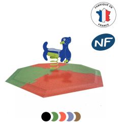 Kit dalle amortissante pour jeux sur ressort