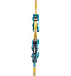 Prusik Mecanique Rope Runner Notch sur corde aligné