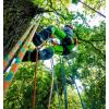 Corde de rappel Komora en action pendant une grimpe
