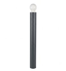 Potelet à mémoire de forme boule PMR gris anthracite RAL 7016