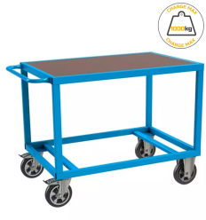 Desserte 1000 kg 1 plateau bois