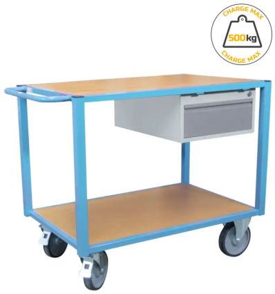 Desserte avec rangement de 500 kg