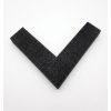 Bordure chanfreinée noire