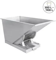 Benne basculante inox