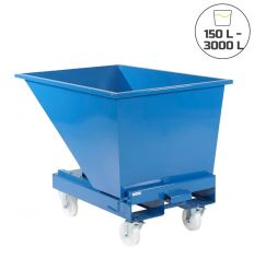 Benne auto basculante sur roues 150 à 3000 L