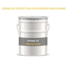 Vernis de protection pour résiné gravillonée