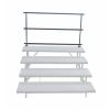 Garde corps pour estrade de chorale quatre niveaux d'angle