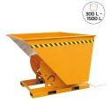 Photo : Benne auto-basculante pour chariot élévateur 300 L - Acier peint