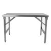 Table en inox pliante pour professionnels