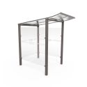 Photo : Abri de caisse Modulo 1300 mm - Scellement direct - Gris Procity