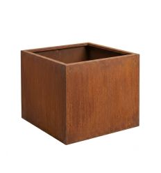 Jardinière Carré corten hauteur 60 cm
