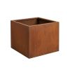 Jardinière Carré corten hauteur 60 cm