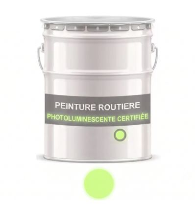 Pot de peinture routière photoluminescente