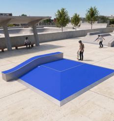 Mise en situation du module Pyramide skatepark