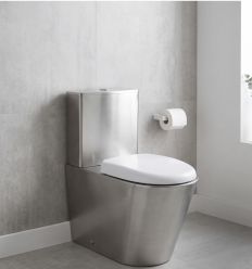 wc inox avec réservoir satiné démo