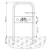 Arceau vélo avec signalétique