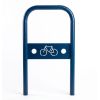 Arceau vélo avec signalétique Bleu gentiane RAL 5010 à sceller