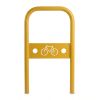 Arceau vélo avec signalétique Jaune colza RAL 1021 à sceller
