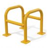 Étrier de protection 4 pieds Jaune 600 mm sur platine