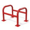 Étrier de protection 4 pieds Rouge signalisation 800 mm sur platine