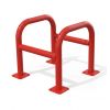 Étrier de protection 4 pieds Rouge signalisation 600 mm sur platine
