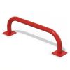 Arceau de bordure Rouge signalisation 1m sur platine