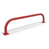 Arceau de bordure Rouge signalisation 2m sur platine